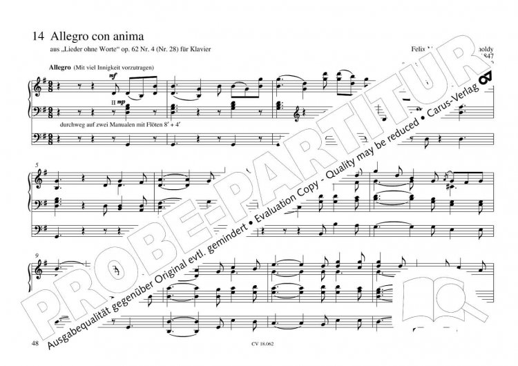 Das rote Album - Hits for Organ 1 Carus  CV 18.062